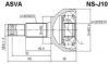 NISSA 39211JA00A Joint Kit, drive shaft